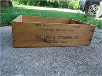 The Hills Brother's Co wooden box