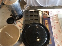 Coffee Pot, Stock Pot, Muffin Pans