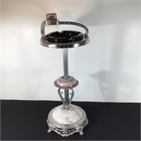 CHROME FLOOR ASHTRAY