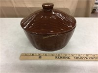 Stoneware made in USA covered dish