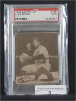 1934 BATTER-UP #155 LUKE SEWELL BASEBALL CARD