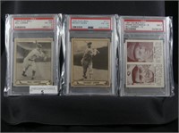 3 PLAY BALL 1940, DOUBLE PLAY 1941 GRADED CARDS