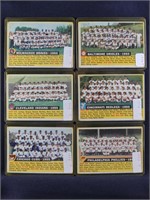 SIX 1956 TEAMS CARDS