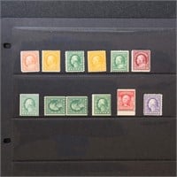 US Stamps Mint NH Washington Franklins CV $400+