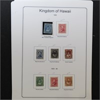 Hawaii Stamps Revenues, Mint & Used on pgs CV $208