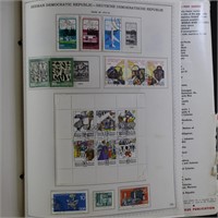 Worldwide Stamps Stockbook, hundreds in old stockb