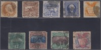 US Stamps #112-117, 119-121 Used 1869 CV $1955