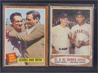 TWO 1962 TOPPS BASEBALL CARDS