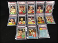 THIRTEEN 1963 TOPPS GRADED BASEBALL CARDS