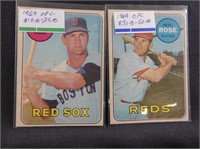 TWO 1969 OPC BASEBALL CARDS