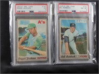 TWO 1970 OPC GRADED BASEBALL CARDS