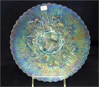 Poppy Show 9" plate - ice blue