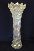 Rustic 18 1/2" funeral vase - white