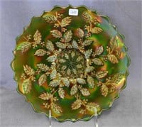 Holly 9" plate - green