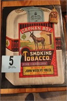 Orphan Boy Smoking Tobacco Advertisement And