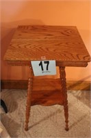 Oak Lamp Table, 16” Square Top