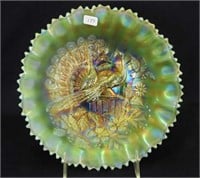 Peacocks PCE bowl w/ribbed back - aqua opal