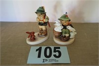 (2) Hummel Figurines, (1) 4” - 1995 & (1) 4.5”