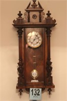 Ornate Wall Clock With Key