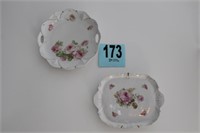 2 Decorative Hand-Painted Plates