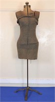C. 1920's Dress Form w/ Brass Top