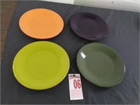 4 Fiesta Plates - 10 1/2 inches