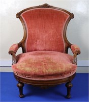 Ladies Victorian Open Armchair in Walnut