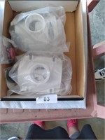 2 PVC Saddle Tee Kits 3" X 2"