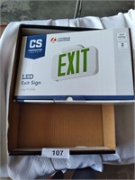 1 LED Exit Sign