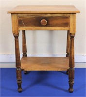 19th C. Country 1-Drawer Stand