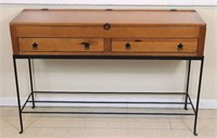 2-Drawer Lift-Top Sofa Table