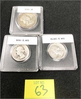 1959 Franklin Silver Half Dollar, 1957-D