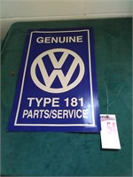 VW Rabbit Cardboard Sign
