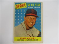 1958 Topps Stan Musial All-Star Card #476