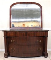 20th C. English Regency Style Bow Front Dresser