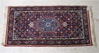 Hand Knotted Wool Scatter Rug, 1'11" x 3'11"