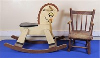 Rocking Horse & Youth Chair