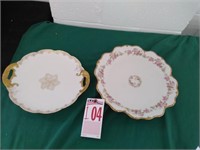 2 Early France Limoges Platters