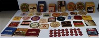 Vintage Beer Coasters and Congress Caps