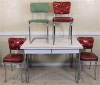 Formica Top Dining Table w/ 4 Chairs