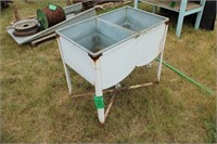 Double Wash Tub on Stand