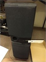 (2) Pioneer Bass Reflex Wide Range Speaker System