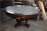 54" Round Marble Top Table, Very Heavy