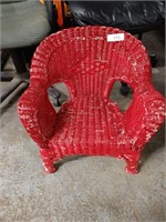 Child's Wicker Chair - Been Painted