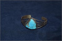 Sterling Silver & Turquoise Cuff Braclet