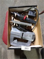 Jig Saw, Rechargeable Drill & Tools