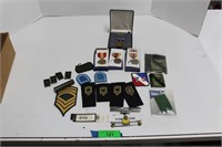 Collection Of Military Medals, Patches and More