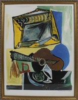 PABLO PICASSO "STILL LIFE WITH GUITAR" LITHOGRAPH