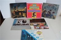 Pink Floyd, Dr. Who, Beatles, Rolling Stones LP's