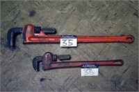 Group of Pipe Wrenches